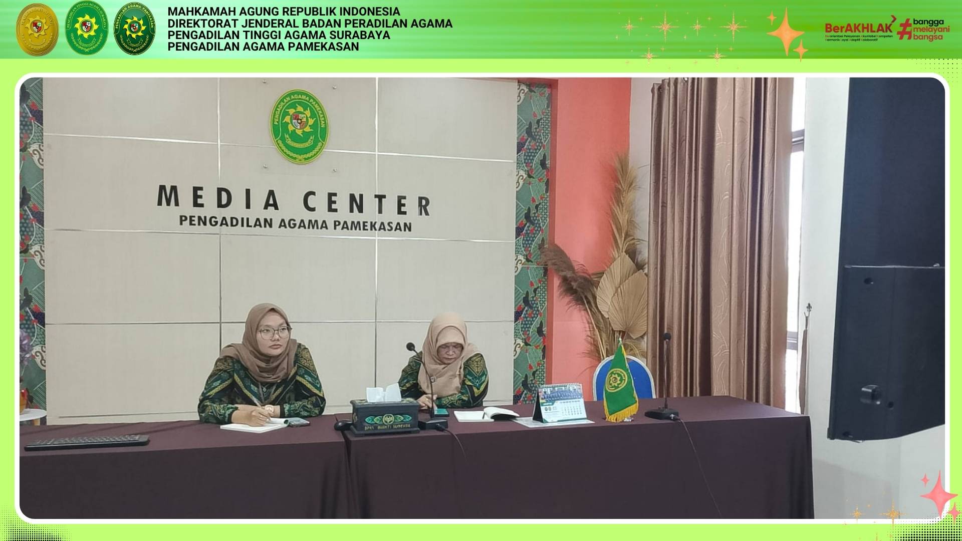 PA Pamekasan Ikuti Rapat Koordinasi Badilag Mengenai Optimalisasi Panggilan Surat Tercatat